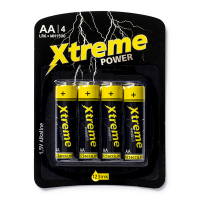 123ink Xtreme Power MN1500 AA/LR6 batteri | 4-pack $$ 110-802589C LR6P4B/10C MN1500C ADR00006