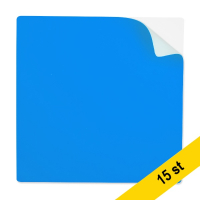 Återanvändbara Post-it lappar 10 x 10cm | 123ink | blå | 15st 302123