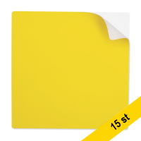 Återanvändbara Post-it lappar 10 x 10cm | 123ink | gul | 15st 302121