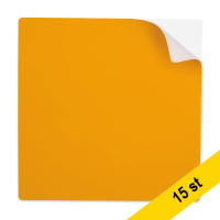 Återanvändbara Post-it lappar 10 x 10cm | 123ink | orange | 15st 302129