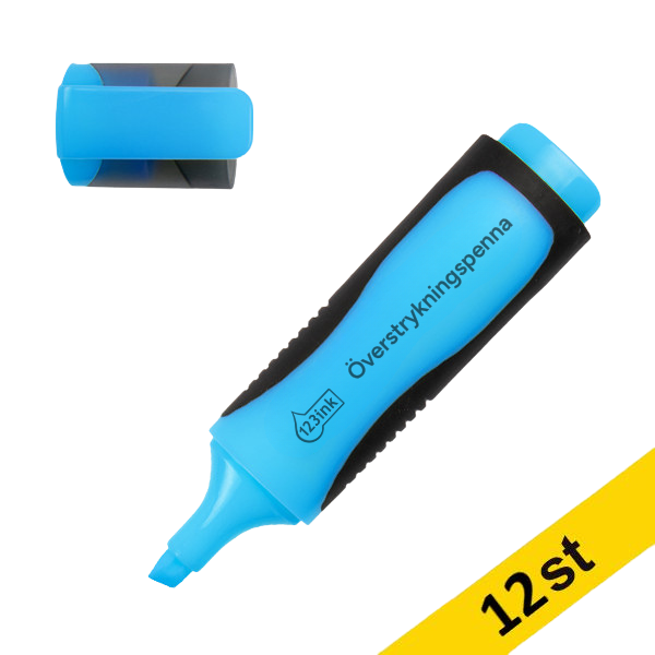Överstrykningspenna 123ink | blå | 12st 300389 - 1