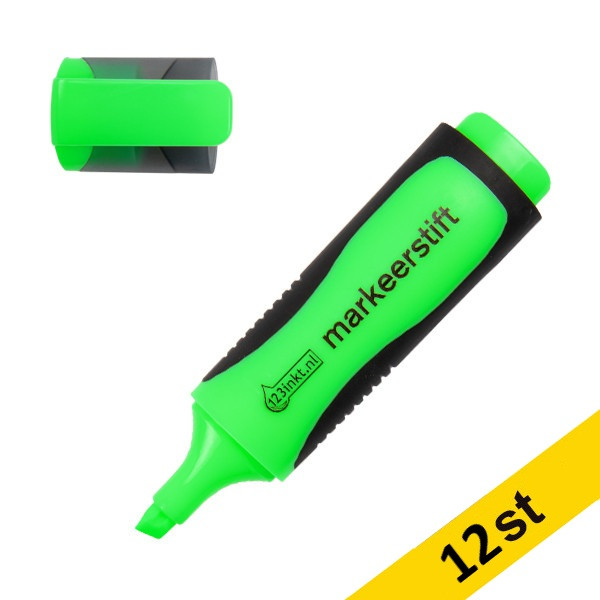 Överstrykningspenna 123ink | grön | 12st⭐ 300390 - 1