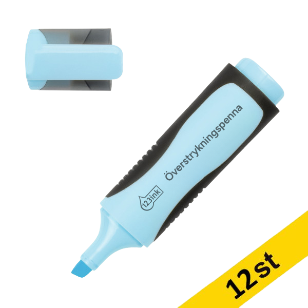 Överstrykningspenna 123ink | pastellblå | 12st 300497 - 1