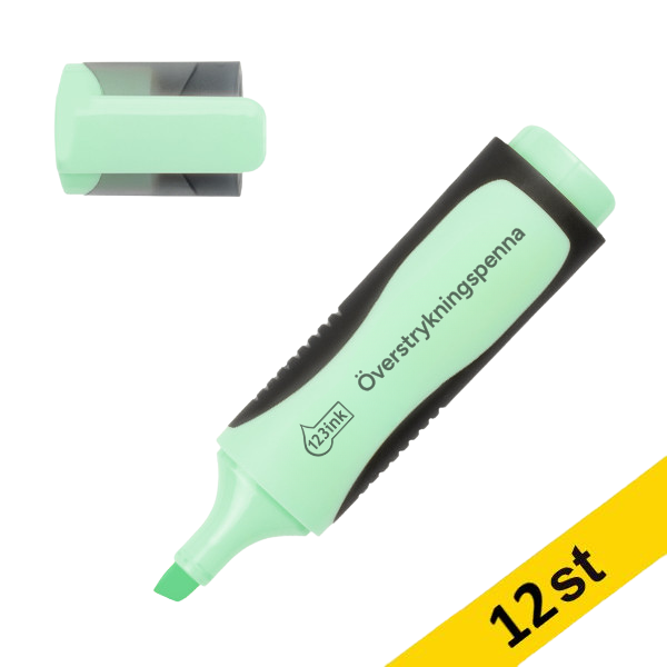 Överstrykningspenna 123ink | pastellgrön | 12st 300494 - 1