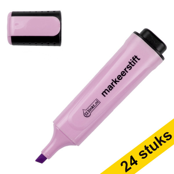 Överstrykningspenna 123ink | pastellila | 24st  301359 - 1