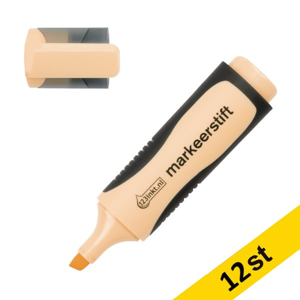 Överstrykningspenna 123ink | pastellorange | 12st 300495 - 1