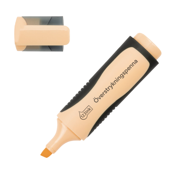 Överstrykningspenna 123ink | pastellorange 300353 - 1