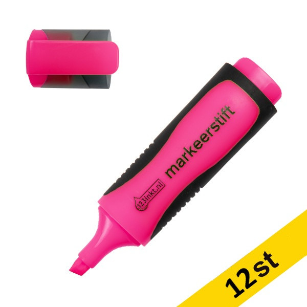 Överstrykningspenna 123ink | rosa | 12st⭐ 300392 - 1