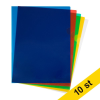 ​​​​​​​Aktmapp A4 120my | 123ink | transparent blandade färger | 10st​​​​​​​​​​​​​​ x10⭐  390655