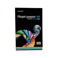 120g A4 färgat papper | blandade färger | Büngers | 50 ark 875120 361653