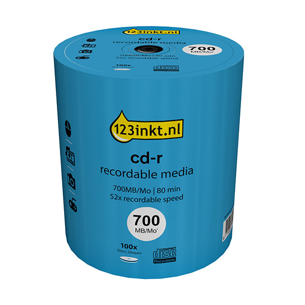 123ink CD-R | 52X | 700MB | Spindle | 100-pack CR7D5NB00/00C 301226 - 1