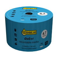 123ink DVD+R | 16X | 4,7GB | Spindle | 50-pack DR4S6B50F/00C 301229