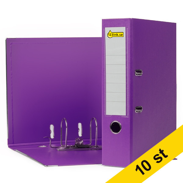 123ink EU Pärm A4 | 80mm | plast | lila | 10st 100202167PRS10C 300563 - 1