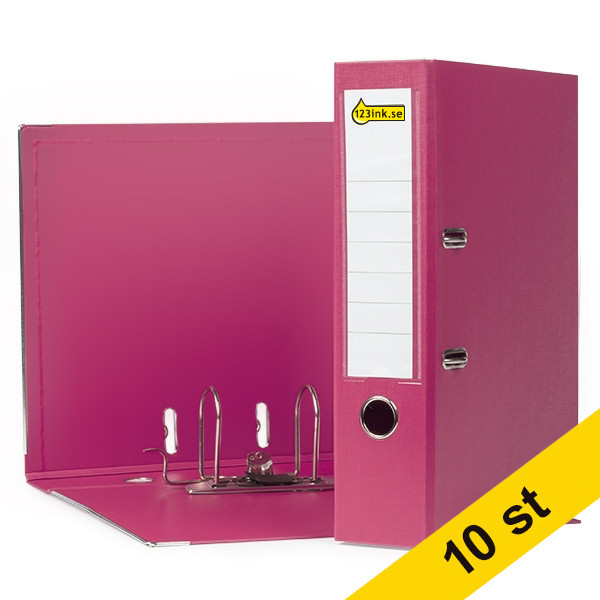 123ink EU Pärm A4 | 80mm | plast | rosa | 10st 100023300RZ10C 300564 - 1