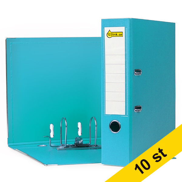 123ink EU Pärm A4 | 80mm | plast | turkos | 10st 100023299TKS10C 100202162LBL10C 300565 - 1