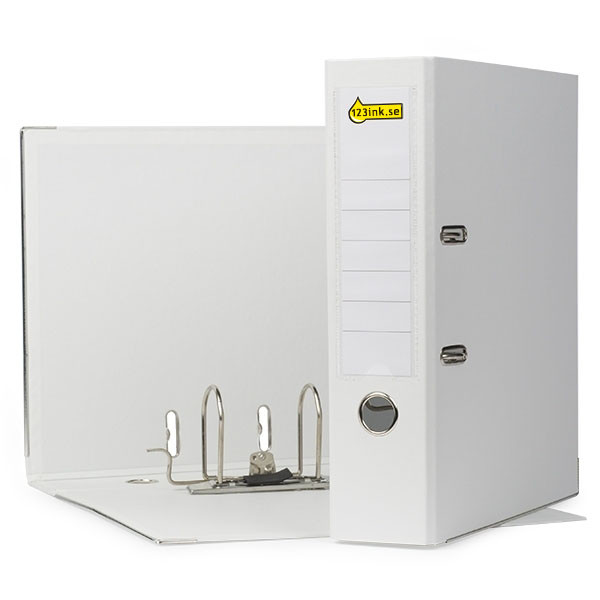 123ink EU Pärm A4 | 80mm | plast | vit 300109 - 1