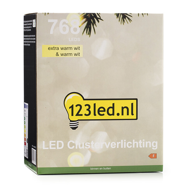 123ink Klusterslinga | extra varmvit & varmvit | 8.6m | 768 lampor  LDR07129 - 8