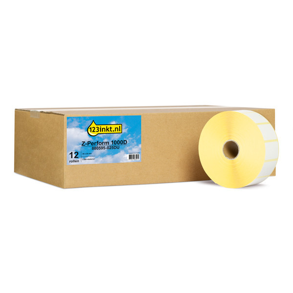 123ink LM330d 1000D | 38x25mm | universaletiketter | 12st 089421 - 1