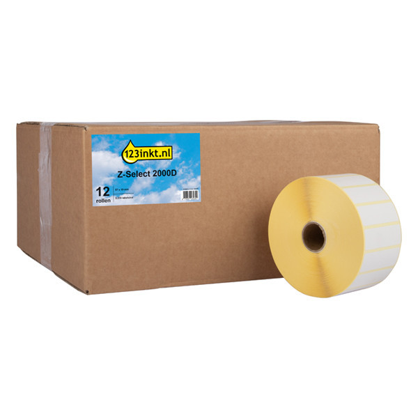 123ink LM330d 2000D | 57x19mm | lageretiketter | 12st 089415 - 1