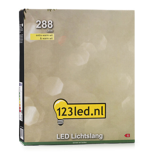 123ink Ljusslang | extra varmvit & varmvit | 12m | 288 lampor LDR07310 - 8