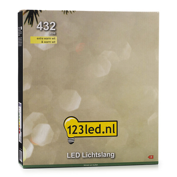 123ink Ljusslang | extra varmvit & varmvit | 18m | 432 lampor LDR07311 - 8