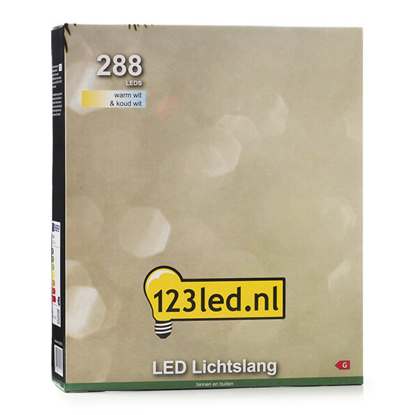 123ink Ljusslang | kallvit & varmvit | 12m | 288 lampor LDR07314 - 8