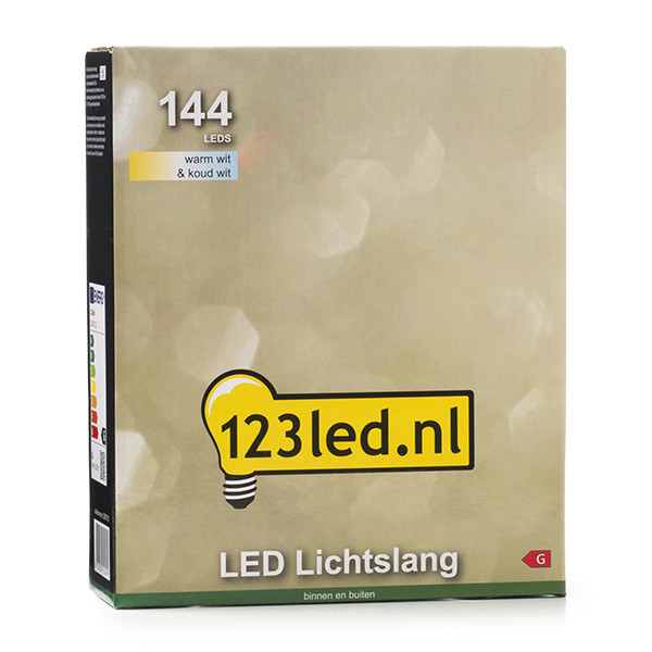 123ink Ljusslang | kallvit & varmvit | 6m | 144 lampor LDR07312 - 8
