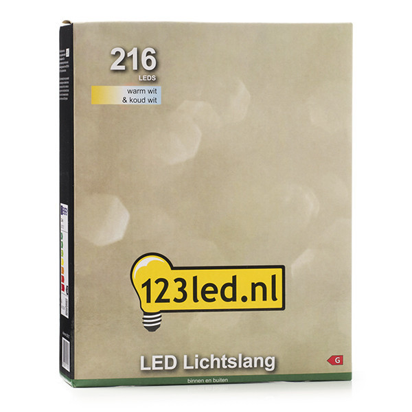 123ink Ljusslang | kallvit & varmvit | 9m | 216 lampor LDR07313 - 8
