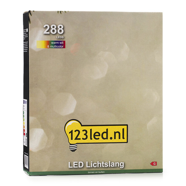 123ink Ljusslang | multicolor & varmvit | 12m | 288 lampor LDR07318 - 8