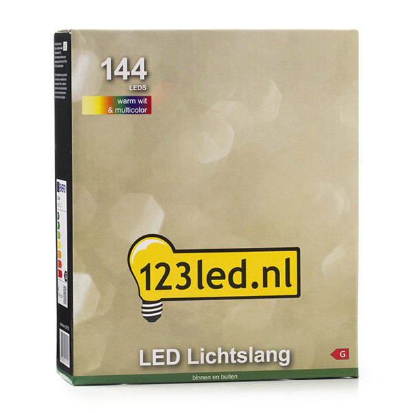 123ink Ljusslang | multicolor & varmvit | 6m | 144 lampor LDR07316 - 8