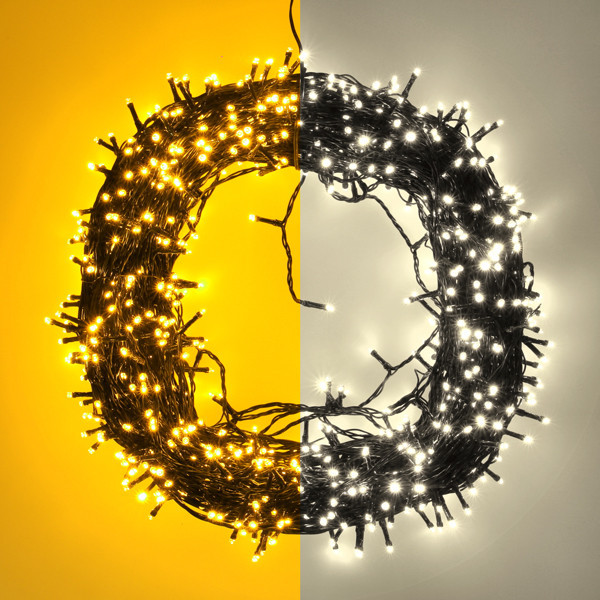 123ink Ljusslinga | extra varmvit & varmvit | 75m | 1000 lampor LDR07342 - 1