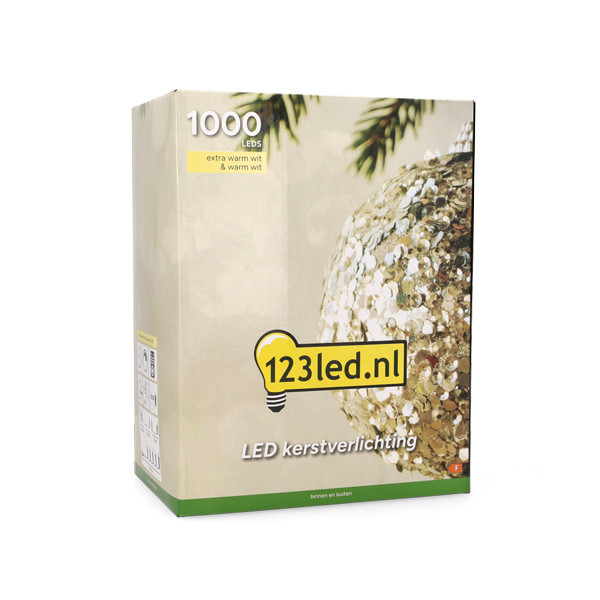 123ink Ljusslinga | extra varmvit & varmvit | 75m | 1000 lampor LDR07342 - 5