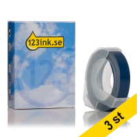 123ink S0898140 | 520106 | embossing tejp | vit text - blå tejp | 9mm | 3st S0898140C 650769