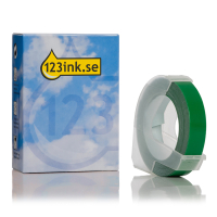 123ink S0898160 | embossing tejp | vit text - grön tejp | 9mm S0898160C 089264