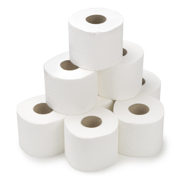 123ink Toalettpapper 4-lagers lämplig för Tork T4-dispenser | 8st rullar 110405 110405c SDR02002 - 1