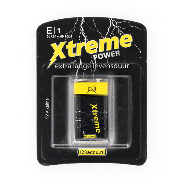 123ink Xtreme Power 6LR61 E-Block batteri ADR00045 - 1