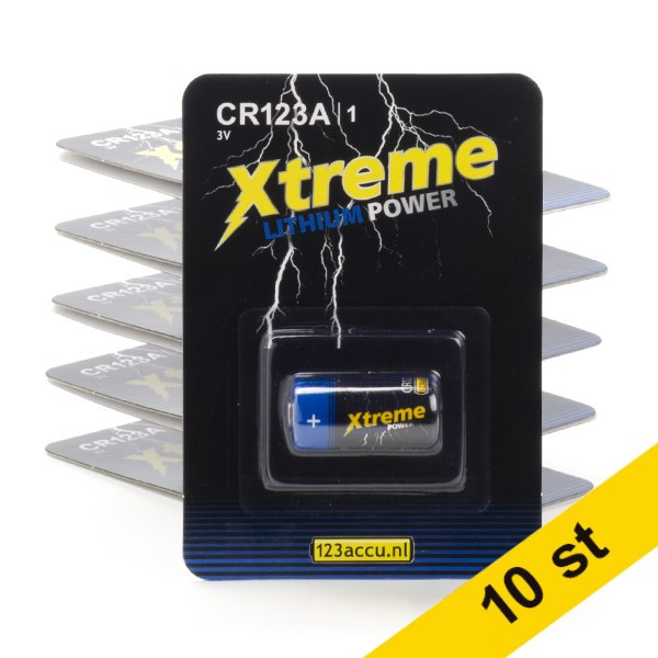 123ink Xtreme Power CR123A Lithium batteri 10st ADR00078 - 1