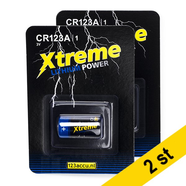 123ink Xtreme Power CR123A Lithium batteri 2st ADR00060 - 1
