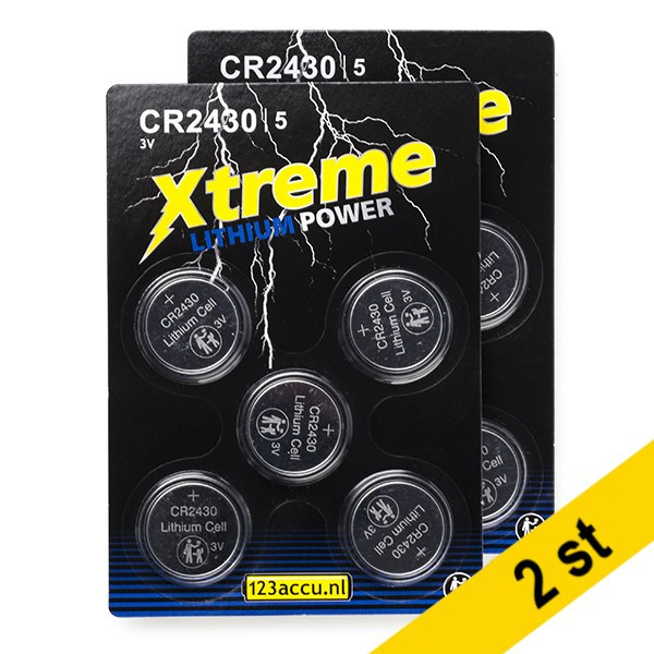 123ink Xtreme Power CR2430 Litium knappcellsbatteri 5-pack | 2st ADR00086 - 1