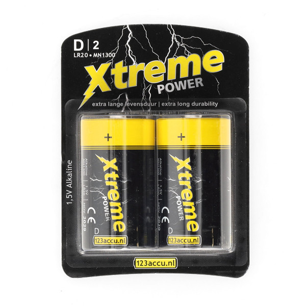 123ink Xtreme Power D/LR20 batteri 2st ADR00044 - 1