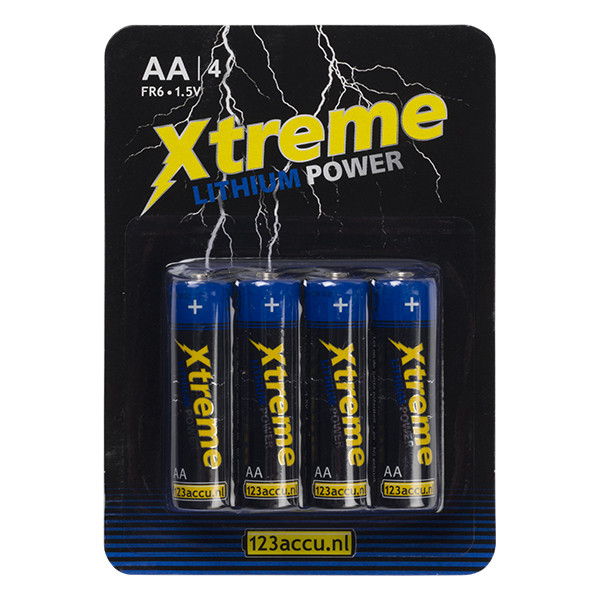 123ink Xtreme Power FR6 AA batteri | 4-pack AA ER26264C FR6 FR6LB4A/10C ADR00063 - 1