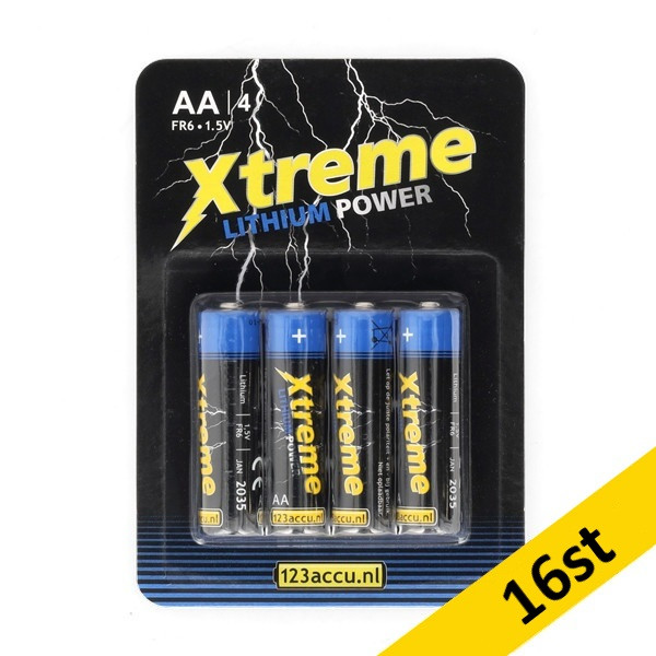 123ink Xtreme Power FR6 AA batteri 16st ADR00308 - 1