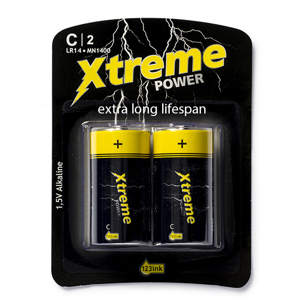 123ink Xtreme Power LR14 MN1400 C batteri 2-pack 110-802626C LR14P2B/10C MN1400C ADR00043 - 1