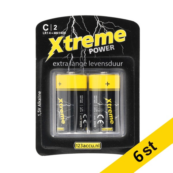 123ink Xtreme Power LR14 MN1400 C batteri 6st ADR00295 - 1