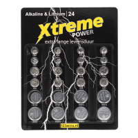 123ink Xtreme Power Lithium / Alkaline knappcellsbatteri | 24-pack⭐