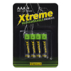123ink Xtreme Power uppladdningsbara AAA/HR03 Ni-Mh batteri 4-pack