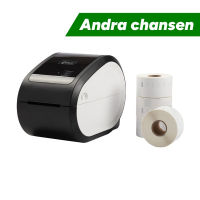 123ink etikettskrivare LW650 + 4 rullar breda adressetiketter⭐ 847800