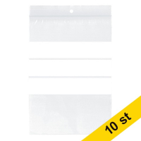 123inkt Blixtlåspåse med skrivyta 120mm x 180mm | 100st x10  300766