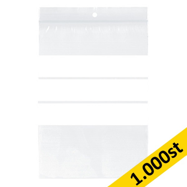 Blixtlåspåse med skrivyta 23cm x 32cm | 1.000st 300768 - 1