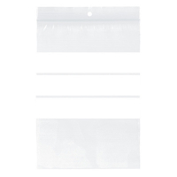 123inkt Blixtlåspåse med skrivyta 6cm x 8cm | 100st⭐  300749